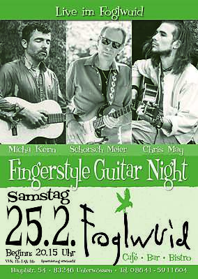 Fingerstyle Guitar Night  AUSVERKAUFT